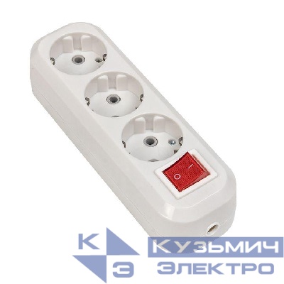 Колодка удлинителя 3-м с заземл. 16А Эксперт 3.5кВт с выкл. PROxima EKF AKB16-3i
