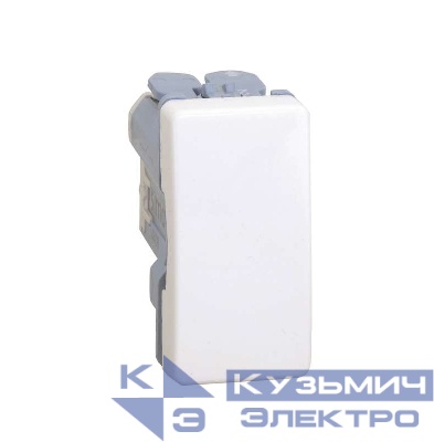 Механизм кнопки клавишной узкая 10А 250В Simon27 бел. 27659-64