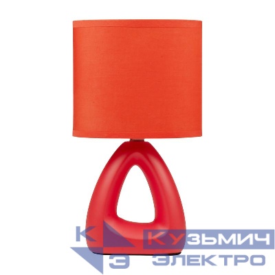 Светильник настольный JH2-01-og E14 IP20 170х100х300мм керамика; ткань; PVC-пластик оранж. JazzWay 5062290