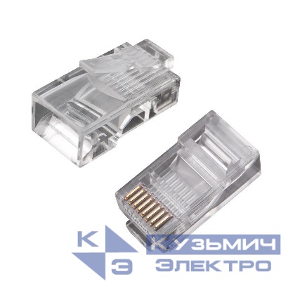 Разъем RJ45 8P8C кат.5E UTP (уп.100шт) PROCONNECT 05-1021-3
