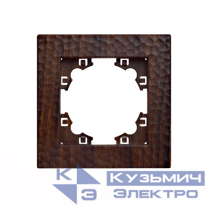 Рамка 1-м Афина фактурная венге Universal A10053-V