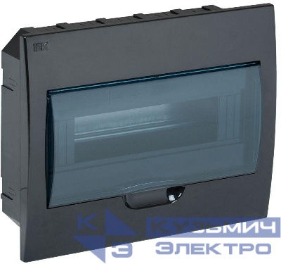 Корпус встраиваемый ЩРВ-П-12 Krepta 3 IP41 пластик. черн. IEK MKP12-V-12-41-K02