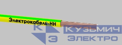 Провод ПуГВ 1х10 450/750В Ж/З (м) ЭЛЕКТРОКАБЕЛЬ НН 00-00007403