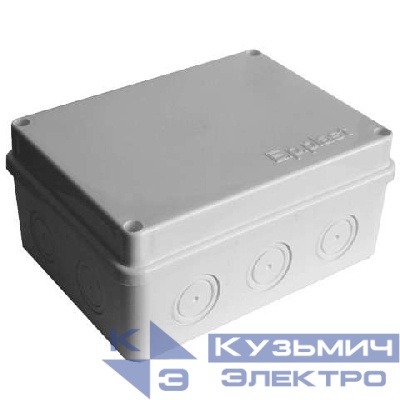 Коробка распределительная ОП 150х110х70мм IP54 10 выходов без гермовводов крышка на винтах сер. Epplast 215312