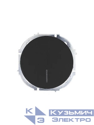 Выключатель 1-кл. СП OSEN 10А IP20 с подсветкой механизм черн. бархат LEZARD 743-4288-111