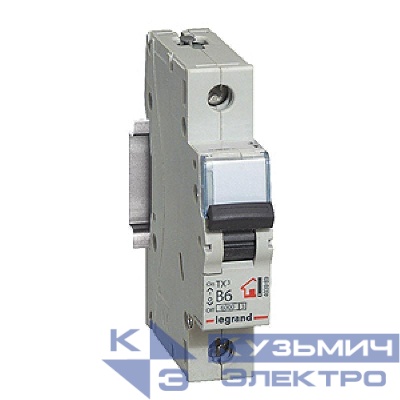 Выключатель автоматический модульный 1п C 63А 6кА TX3 6000 1мод. 230/400В Leg 404034