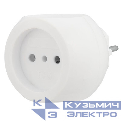 Разветвитель 3-м 6А IP20 Шар 220В бел. Rexant 11-1063
