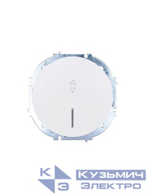 Выключатель проходной 1-кл. СП OSEN 10А IP20 с подсветкой механизм бел. LEZARD 743-0288-114