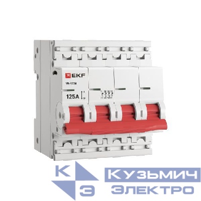 Выключатель нагрузки 4п 125А ВН-125N PROxima EKF S1254125