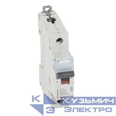 Выключатель автоматический модульный 1п B 25А 16кА DX3 10000 1мод. 230/400В Leg 408874