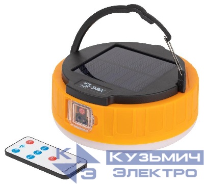 Фонарь аккумуляторный кемпинговый KA-701 Персей на солнечной батарее + ДУ Эра Б0054044