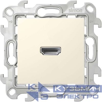 Розетка HDMI 1.4 1-м СП Simon 24 IP20 коннектор механизм сл. кость Simon 2411094-031