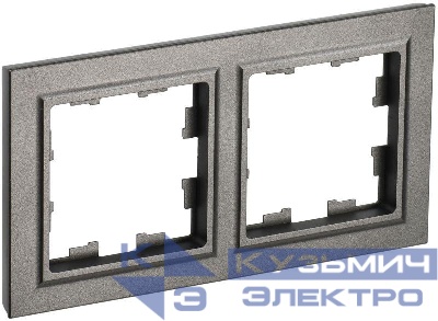 Рамка 2-м BRITE РУ-2-БрШ шампань IEK BR-M22-K37
