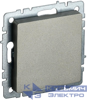 Заглушка c суппортом BRITE МЗ10-БрШ механизм шампань IEK BR-PL10-K37