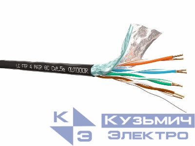 Кабель LC FTP4 cat.5e, одножильный, экранированный, 305м, Cu, для наружных работ
