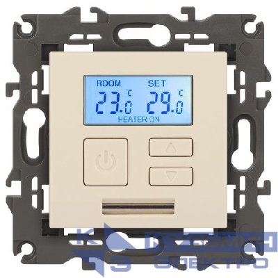 Терморегулятор универсальный 14-4111-02 230В-Imax16А Elegance сл. кость ЭРА Б0034376
