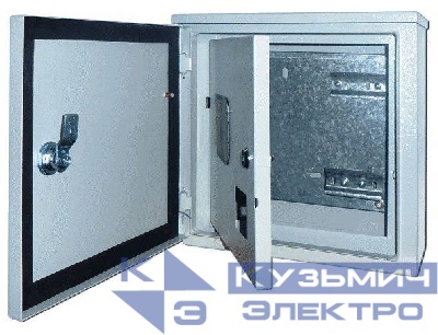 Корпус учетный навесной ЩРУН-1/7 300х310х150 1ф 7мод. IP54 метал. DEKraft 30410DEK