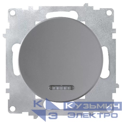 Выключатель 1-кл. СП Florence 10А IP20 с подсветкой механизм сер. (1E31701302) OneKeyElectro 2172847