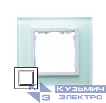 Рамка 1-м Simon82 стекло бел. Simon 82617-30