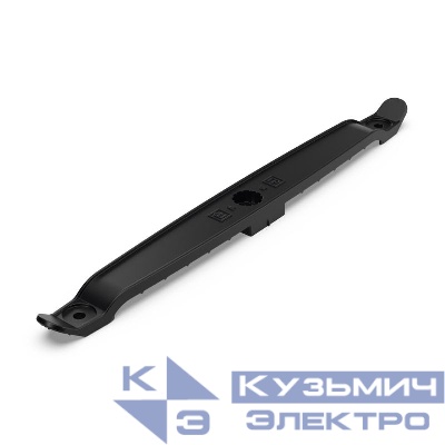 Держатель плоского кабеля двусторонний для прямого монтажа на 12 мест (уп.20шт) черн. Промрукав PR13.0443