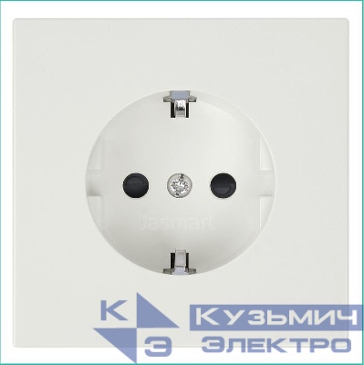 Розетка 1-м СП FD Shuko 16А IP20 с заземл. защ. шторки механизм сахара Jasmart FD5501SH