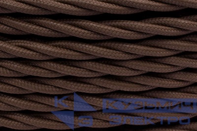 Провод ретро 3х1.5 матов. корич. (уп.50м) Bironi B1-434-72-50