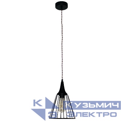 Светильник НСБ 01-60-142 "Форма" 211 E27 лофт-кантри (плафон Конус) черн. муар (инд. упак.) Элетех 1005404239