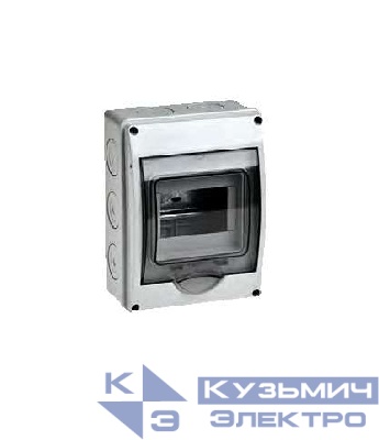 Бокс ОП Тусо 5мод. IP65 сер./дым. двер. Ruvinil 69005