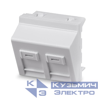 Вставка Keystone Jack FP-A-45-2M 45х45 Mosaic для 2 модулей угловая Cabeus 11839c