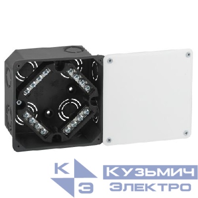 Коробка распаячная для твердых стен клеммник крышка IP42 KRT-k-107-107-50 Эра Б0057233