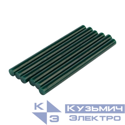 Стержень клеевой d7мм L100мм зел. (блист.6шт) Rexant 09-1018