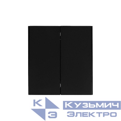 Переключатель проходной 2-кл. СП STRONG 10А антрацит Kranz KR-78-0709-5
