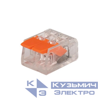 Клемма монтажная рычажного соединения PTC-2P 221-412 450В 32А 0.14-4.0кв.мм Jazzway 5050884