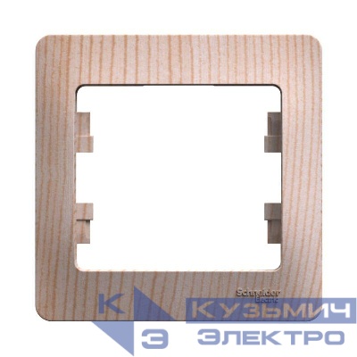 Рамка 1-м Glossa сосна SE GSL001501