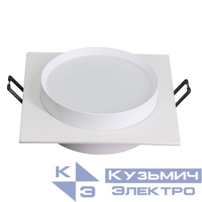 Светильник DL506 15Вт 230В GX53 потолочн. встраив. квадрат без лампы бел. FERON 51358