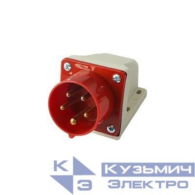 Вилка стационарная для наружной установки PPC 515 3Р+РЕ+N 16А 380В IP44 Pro JazzWay 5072855