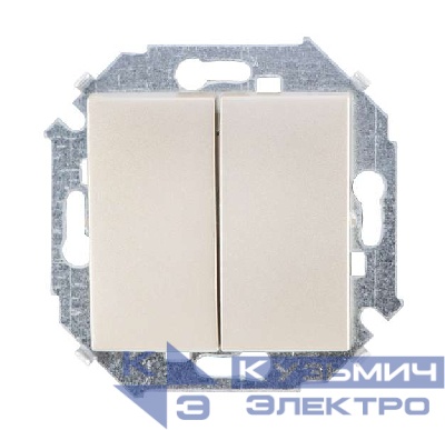 Выключатель 2-кл. СП Simon 15 10А IP20 винтов. зажим механизм шампань Simon 1591398-034