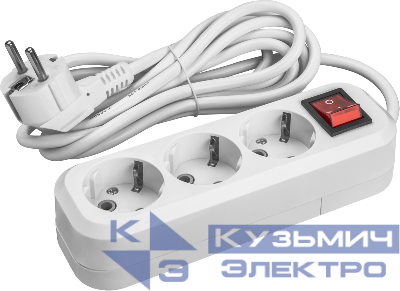 Удлинитель 3х3м с заземл. 16А IP20 90523 OPE-S-03-300-ЕSC-3х1 ОНЛАЙТ 90523
