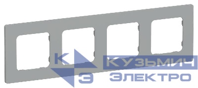 Рамка 4-м СП FLITE РУ-4-К-ФлС сер. IEK FI-M42-32-20-K03