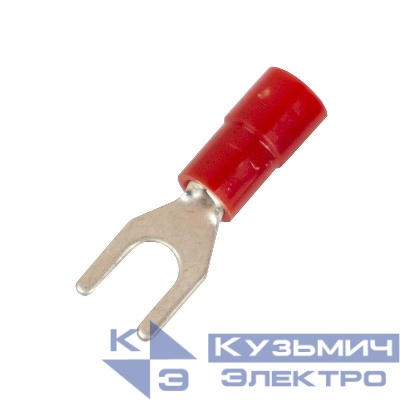 Наконечник вилочный с изолир.фланцем ПА легкий ввод жилы 0.25-1.5кв.мм М6 d6.4мм (НВИ) (уп.100шт) DKC 2A16P-EE-PA