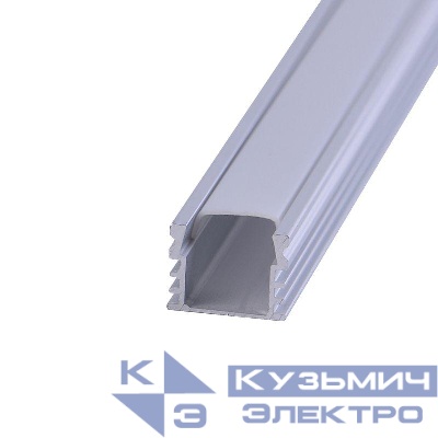 Комплект накладного алюм. профиля с рассеивателем 16х12мм 2м Rexant 146-401