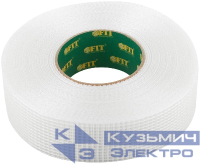 Лента стеклотканевая клейкая 50ммх90м FIT 11443