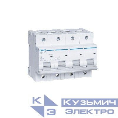 Выключатель автоматический модульный 4п (3P+N) C 100А 20кА NB8-125R (R) CHINT 559821