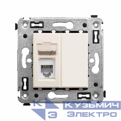 Розетка телефонная 1-м СП Avanti "Ванильная дымка" RJ12 DKC 4405313