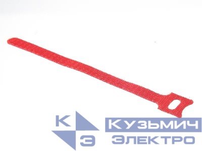 Стяжка-липучка многоразовая 200*12 /10 шт (красная) NETKO Optima