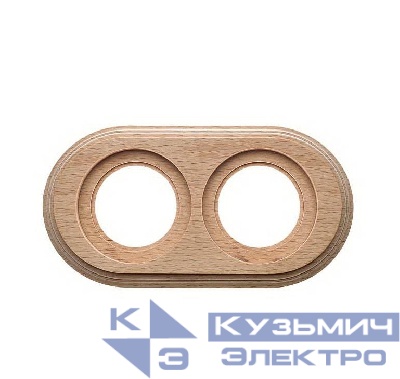 Рамка 2-м ретро дерево натурэль Bironi BF1-620-10