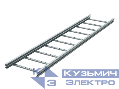 Лоток лестничный 600х100 L6000 сталь 1.5мм (лонжерон) цинк-ламель DKC ULM616ZL