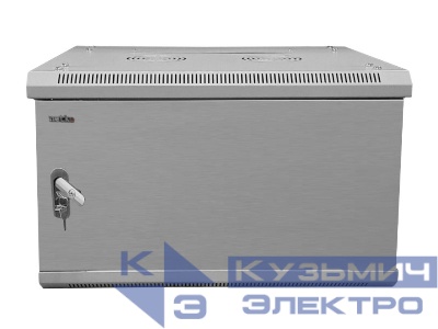 Шкаф настенный 9U серия WMA (Wall Maestro) (600х450х500), передняя дверь металл, разборный, серый  Netko  "А"