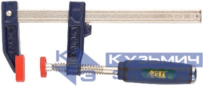 Струбцина тип "F" усиленная мягкая ручка 50х150мм FIT 59151