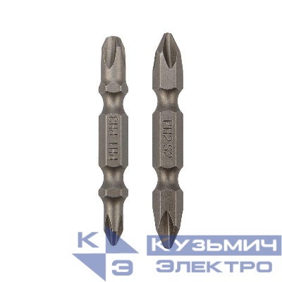 Мини-набор бит двусторонних PH2xPH2 PH1xPH3-50мм (блист. 2шт) Kranz KR-92-0452